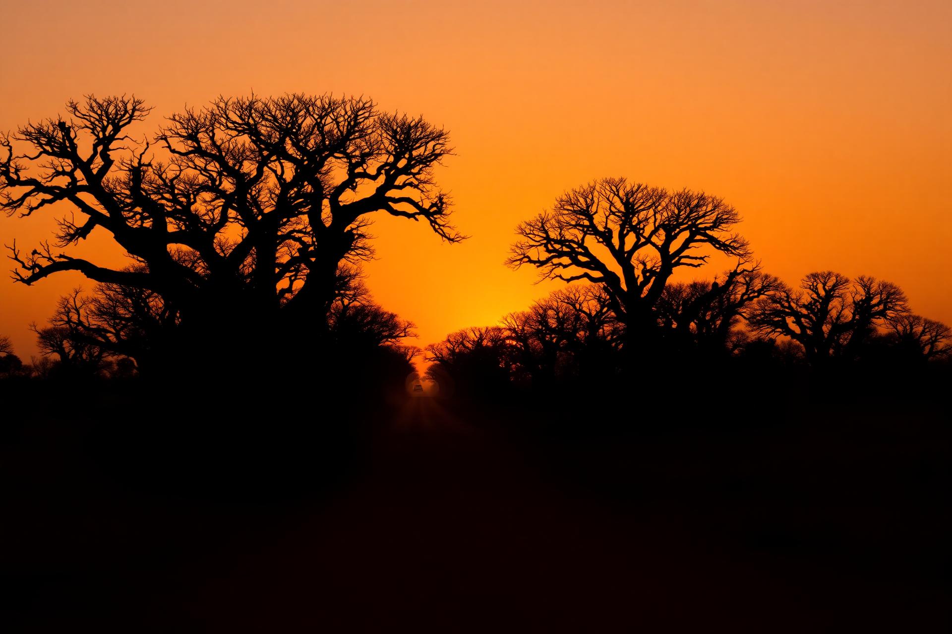 Allée des Baobabs au coucher du soleil, Madagascar